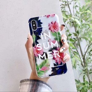 Flamingo In Summer- iPhone X/XS Clear Case